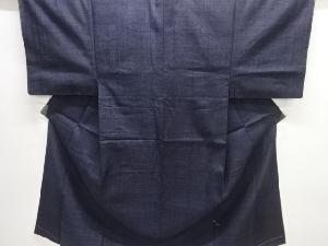 ⭐️重要無形文化財 本場結城紬 80亀甲 藍 本場結城紬 地機織】 重要無形文化財技術使用 80山亀甲詰絣 「垣